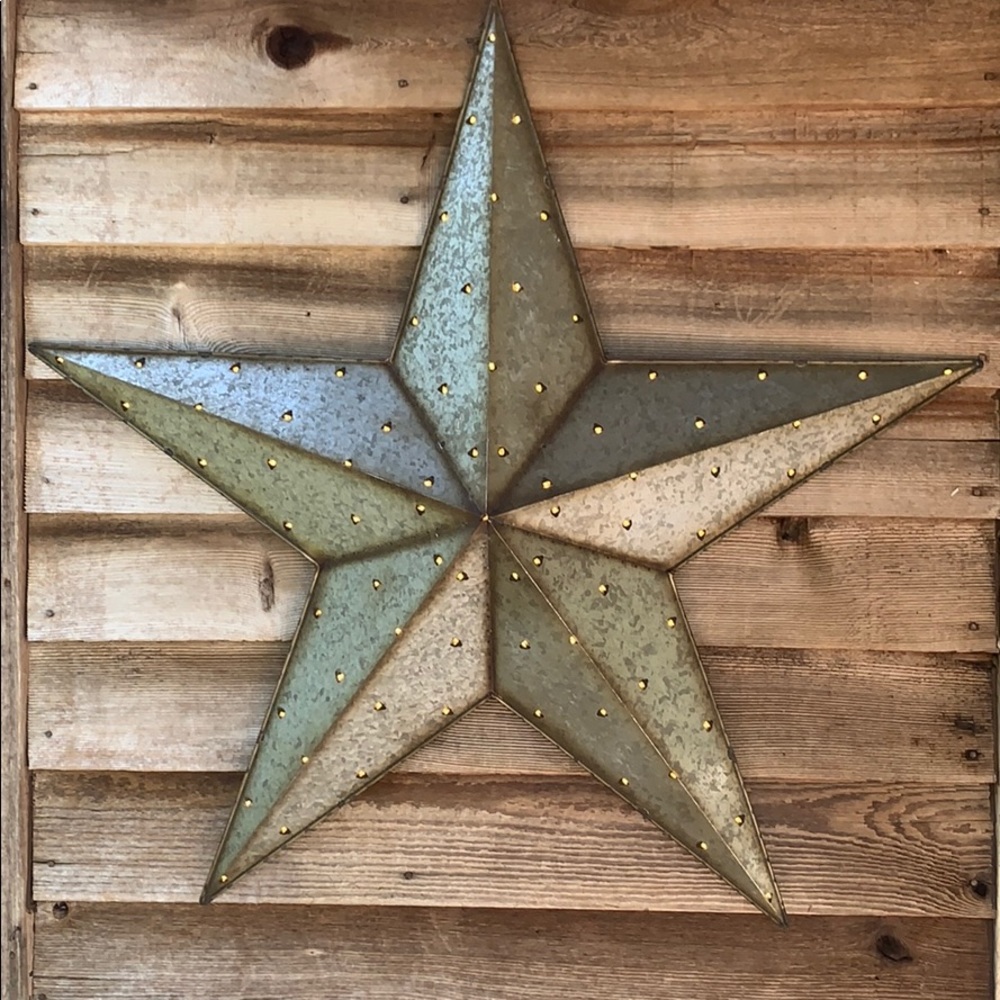 Metal light up star Farm House decor